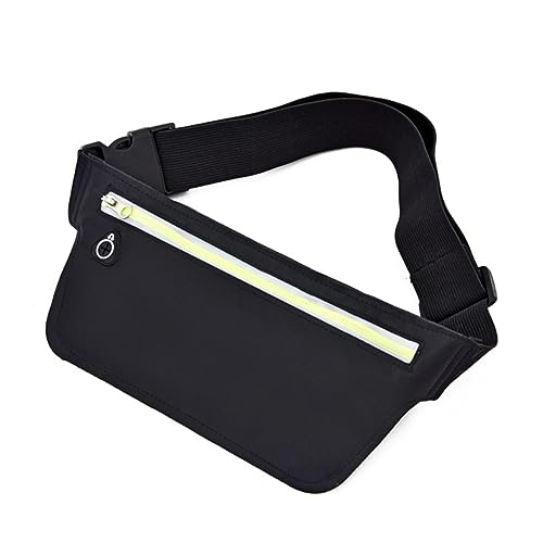 GALPADA Bolso de Cintura para Correr Riñonera Multifuncional Reflectante para Teléfono y Accesorios para Negro
