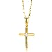 Produktbild Orovi Damen Diamant Halskette GelbGold 9 Karat (375) Kreuz Anhänger Goldkettet Brillanten 0.03crt