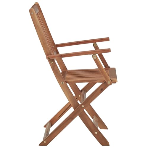 Chaises de jardin pliantes gain de place avec coussin gris de balcon - 6