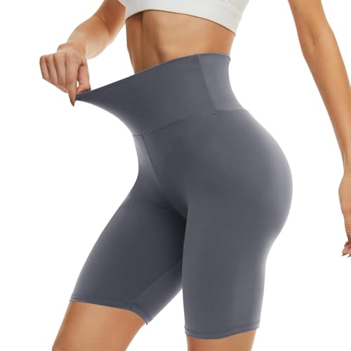 CAMPSNAIL Workout Biker Shorts Women - 3"/5"/8" High Waisted Tummy Control Spandex Booty Volleyball Shorts for Yoga Dance