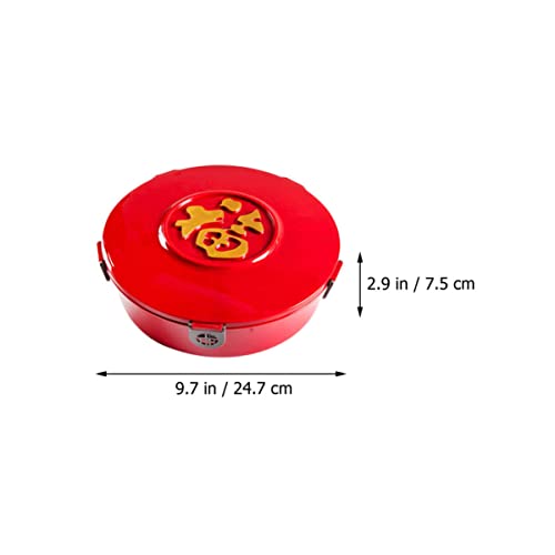 Alipis 3Pcs Serving Plate Containers Practical Vintage Fruit Sectional Home Inch Buffet Nut Chinese Desserts Container Lid Divided Ox Cookie Party Snack Favors Platters Style #TOP4