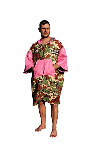 Poncho peignoir camouflage recyclé : séchage rapide anti-froid pour changer dehors