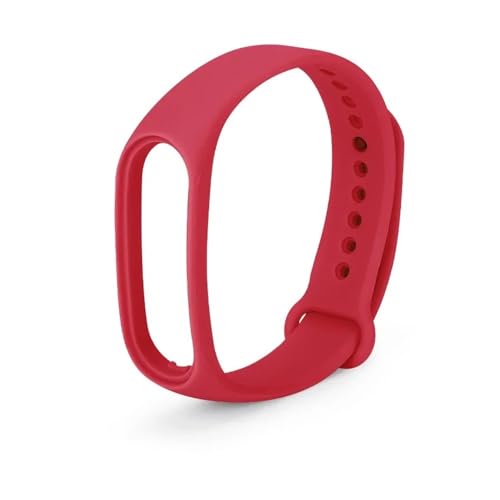 [MEVMEVGNLN] Fit For Xiaomi For MiBand 7 �X�|�[�c�u���X���b�g For Miband 5 6 NFC �����p���X�g�o���h For Correa �X�g���b�v�ɓK������V���R���E�H�b�`�o���h(Official red 4