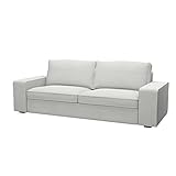 Soferia Fodera di ricambio per IKEA KIVIK divano letto a 3 posti, tessuto Classic Creme, ecru