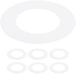 Goof Trim Ring, 6 Pack 4-Inch x 5.5-Inch (ID x OD) for Recessed Can Downlights for Ceiling Light Fixtures, Matte White, Steel Construction
