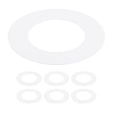 Awclub Goof Trim Ring, 6 Pack 4-Inch x 5.5-Inch (ID x OD) for Recessed Can Downlights for Ceiling Light Fixtures, Matte White, Steel Construction