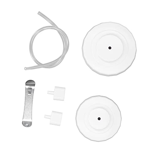 Xixian Sellador de Jarras de Vacío, Kit de Sellado de Vacío de Frasco Portátil para Ahorrador de Alimentos, Plástico sin BPA, Fácil de Lavar, Peso Ligero con Manguera para Frascos de