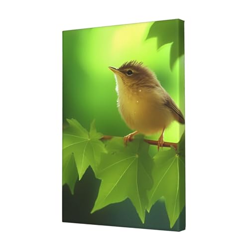 Nature verte impression sur toile OUSIKA, l'esprit serein de la peinture