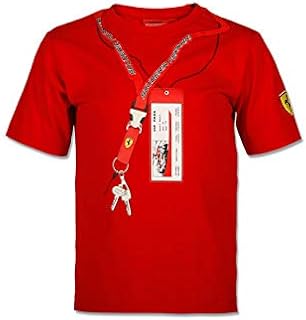 Camiseta Scuderia Ferrari Ticket & Keys. Color Rojo Talla 1 Año