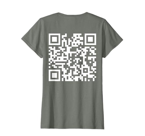 (On Back) Funny QR Fck You Code Citation Dire doigt d'honneur T-Shirt