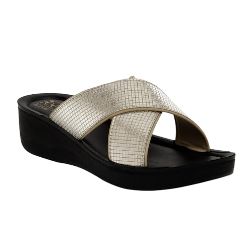 Image of BELLA by Labella Women's Fashion Platform Slip-On Sandal - Comfortable, Lightweight, Slip-Resistant, Breathable - Ideal for Casual and Office Wear