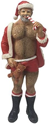 December Diamonds Weihnachtsbär Ornament – Frecher Sammlerbär Mit Weihnachtsmann-Outfit Aus Kunstharz