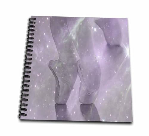 3dRose db_23914_2 Ballerina Lavender-Memory Book, 12 by 12-Inch