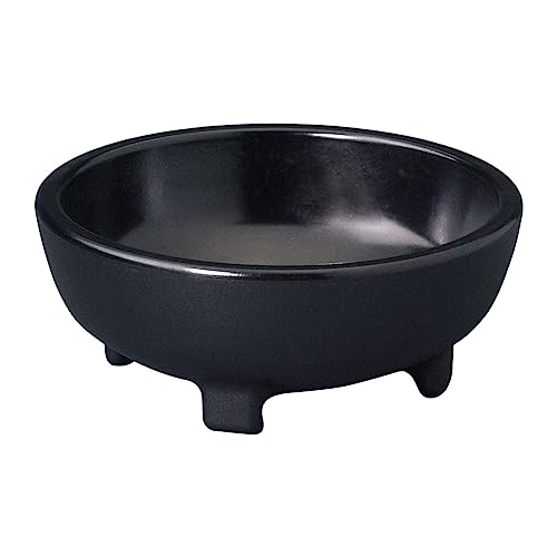 Gessner 0354 BLACK Melamine 4 Oz. Molcajete Bowl - 48 / CS