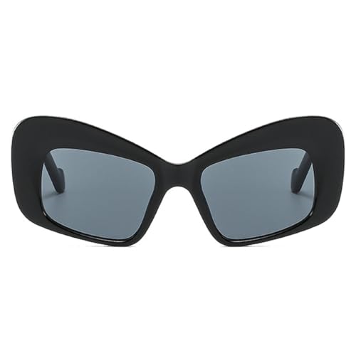 Vintage Oversized Cat Eye Sunglasses For Women Fashion Unique Butterfly Designer Female Elegant Big Shades N45
