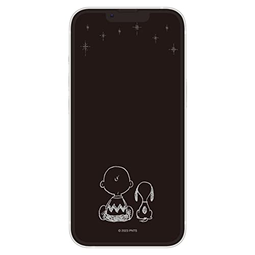 グルマンディーズ(Gourmandise) ピーナッツ iPhone14 / 13 / 13 Pro 対応 ガラススクリーンプロテクター 星空 SNG-746C
