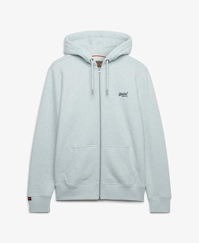 Sweat shirt Superdry Sweat à capuche zippé avec logo essentiel EU - vue 10