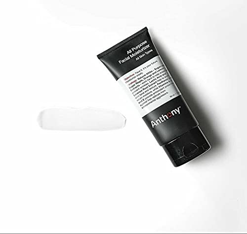 Anthony All-Purpose Facial Moisturizer – Men’s Hydrating Lotion For Dry Skin – Lightweight, Non-Comedogenic, Anti-Aging Formula – 3 Fl Oz #TOP5