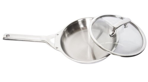 True Induction Stainless Steel Multi-Ply Clad Dishwasher Safe Gourmet Small Saute Pan (Egg Skillet) #TOP1