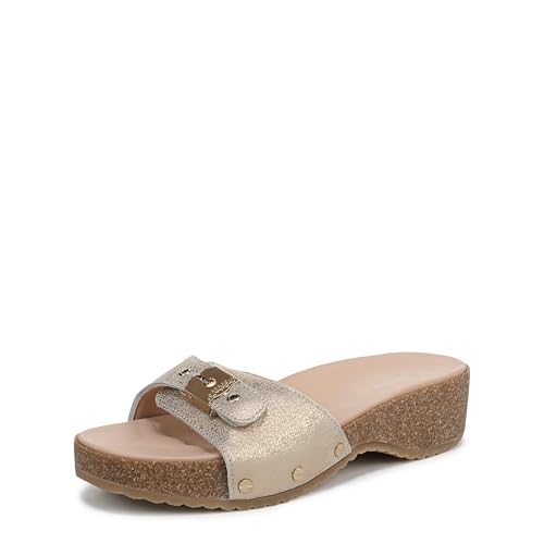Dr. Scholl's Women's Original Flex Slide Sandal, Gold Metallic, 8.5