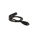 Henry Heller HBOLOBLK Braided Thick Loop Leather Mandolin Strap