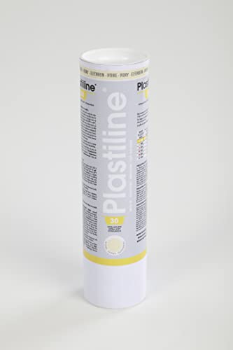 Plastiline 1130T – tubka plasteliny – Masa plastyczna wysokiej precyzji – do modelowania, rzeźbienia i odlewania – Twardość 30 – 1 kg – Odcień kości słoniowej – Wyprodukowano we Francji