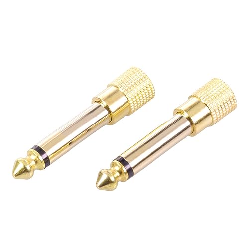 Adaptador Jack 6,35mm macho a hembra 3,5mm conector audio mono extensor enchufe 3