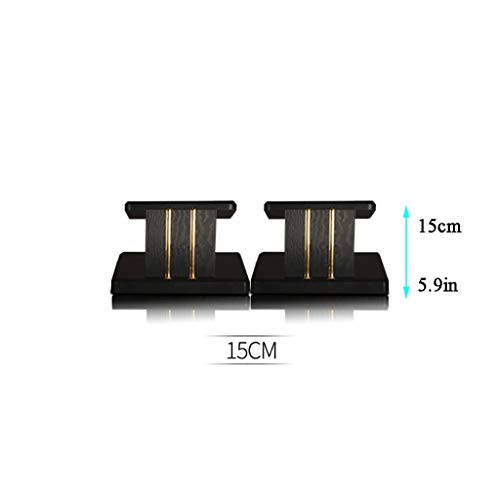BXYXJ Supporti Casse Acustiche - 2 Pezzi Altezza 5.9-35.4in (Altoparlanti Non Inclusi), Creare Un Tridimensionale Tweeter, Nero Grana del Legno Universal Speaker di Alta qualità Stands (Size : 15cm)