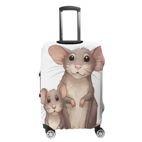 Luggage Cover Elastic Suitcase Cover Anti-Scratch Suitcase Covers Travel Two Little Animals Luggage Covers Luggages Protector for Travel Adult Luggages Decorative 18-32 Inch4