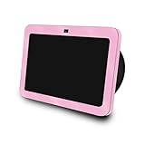 Glossy Glitter Skin Compatible with Amazon Echo Show 8 (3rd Gen, 2023) - Solid Pink - Premium 3M Vinyl Protective Wrap Decal Cover - Easy to Apply | Crafted in The USA by MightySkins