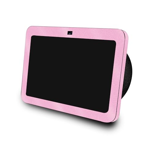 Glossy Glitter Skin Compatible with Amazon Echo Show 8 (3rd Gen, 2023) - Solid Pink - Premium 3M Vinyl Protective Wrap Decal Cover - Easy to Apply | Crafted in The USA by MightySkins