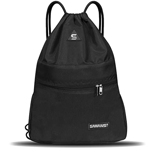 SAWANS Bolsa deportiva de gimnasio con cordón, bolsa impermeable