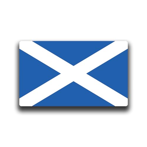 Image of World Country Flag Decal Stickers - Two Pack - for Cars Windows Bumpers Laptops Tablets Tumblers Cups Walls (Scotland)