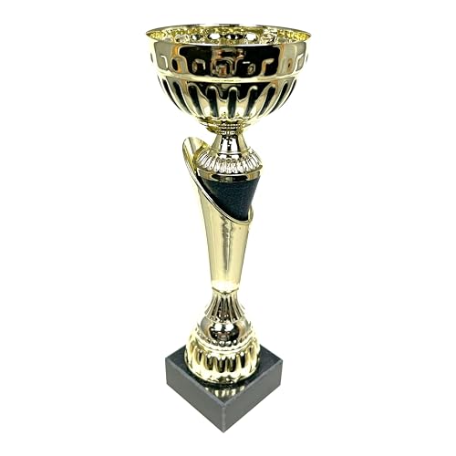 Express Medals 10.25 Inch Black and Gold Trophy Cup - Event, Sport Tournaments, Competitions, Recognition Gift or Award, 10.25 Inches Tall x 3.5 Inches Wide. AMC337-C