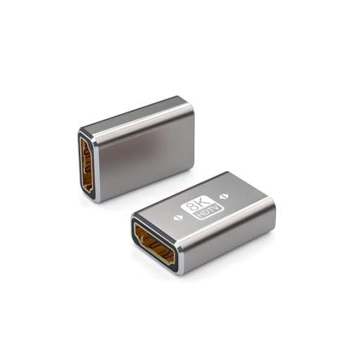 Adaptador HDMI 8K hembra a hembra, 2 unidades miniatura 1