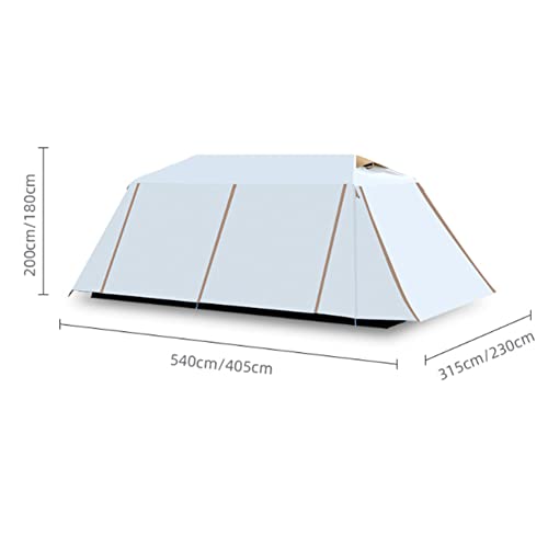 Carpa de camping ventilada y impermeable 540x315x200 cm miniatura 6