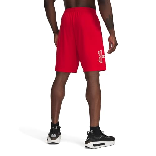 Image of Under Armour Men's Tech Graphic 10 inch Shorts, (603) Red / / White, XX-Large