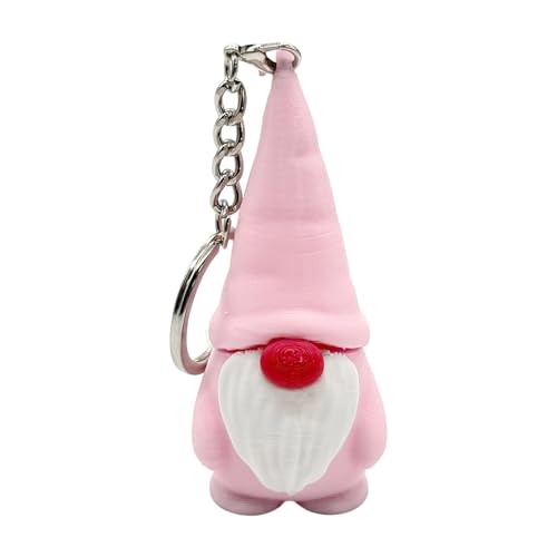 BCIOUS Christmas Dwarf Keychain Multifunctional Holiday Gnomes Figurine Ornament Keyring