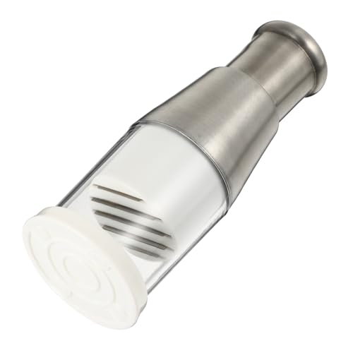 DECHOUS Veggie Chopper Onion Garlic Mincer Processor Silk Ricer Salad Chopper Crusher Vegetable Garlic Cutter Potatoe Masher Potatoes Slap Press Chopper Stainless Steel Blender White Nut, 16X6X6CM