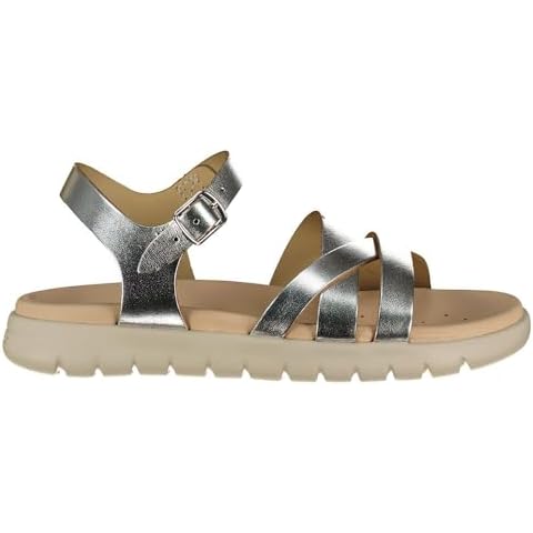 Geox Girls J Soleima Gir Sandal in Silver Cover