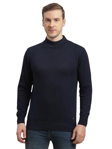 Pull à col roulé rayé pour homme anti froid tricot doux hiver