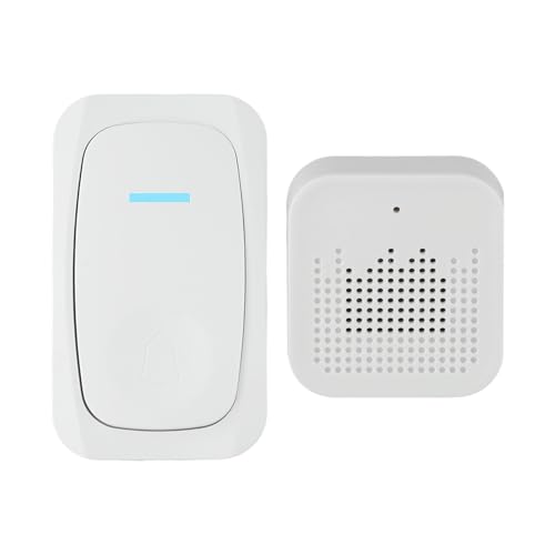 FUANA Sistema de timbre inalámbrico, impermeable, funcionalidad de larga distancia para casa, oficina, casa de campo