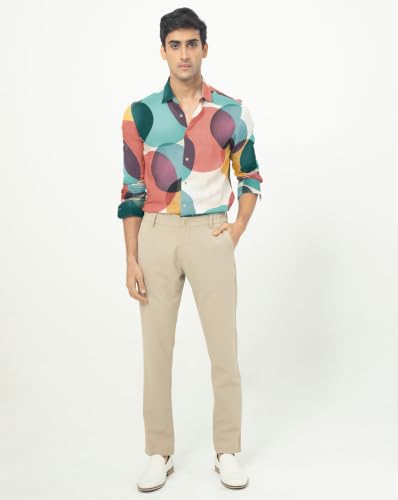 Image of Noble Monk Men's Full Sleeve Shirt | Casual Formal Button Down Top | Regular Fit Stylish Wear | Comfortable Everyday Apparel