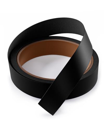 Image of Melamine Edge Banding Black 3 /4 inch x 10 ft Veneer Edging Easy Application Iron on Edge Banding Tape for Cabinet Plywood Repairs Furniture Restoration