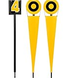 Markwort Football Basic Down Box and Chain Set, Yellow/Black