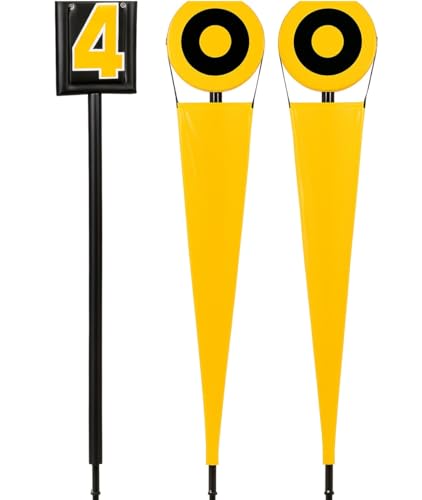 Markwort Football Basic Down Box and Chain Set, Yellow/Black