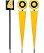 Markwort Football Basic Down Box and Chain Set, Yellow/Black