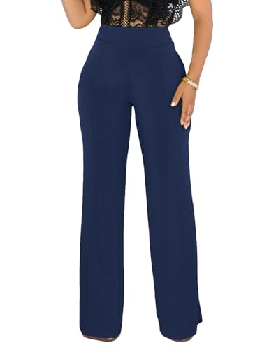 Hoefirm Work Pants for Women Business Casual Stretch Tall Straight Leg Slacks High Waisted Yoga Dress Pants2
