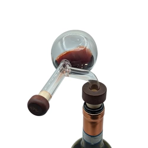 Gdl Wijnkaraf van mondgeblazen glas - Elegant woonaccessoire met wijnbeluchter - geraffineerde cadeau-ideeën, luxe wijnaccessoires voor liefhebbers en wijnliefhebbers - Afbeelding 5