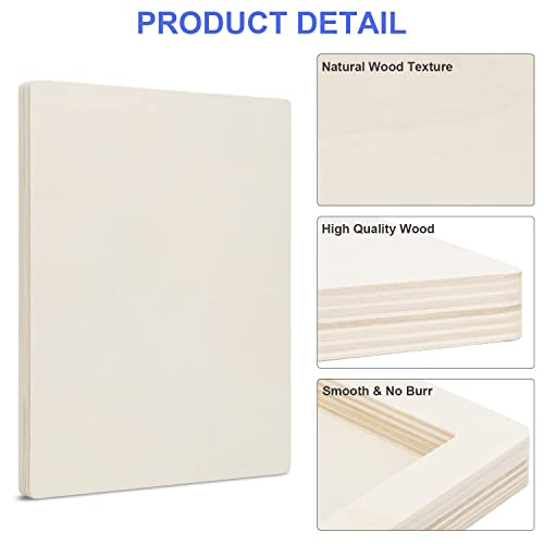 Unfinished Wood Canvas Panels Kit With Accessories - 9 X 12 Inch, Pack Of 4 Studio 3/4" Deep Board For Pouring Art, Craft, Painting And Encaustic Art #TOP3